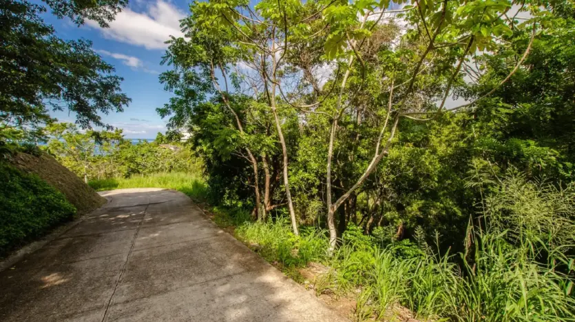 Road beside Lot 4 in White Rock Hills, Sandy Bay, Roatan