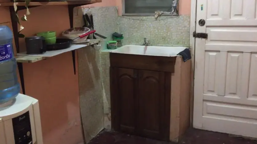 Kitchen of the house in Colonia Bella Vista, Puerto Cortes