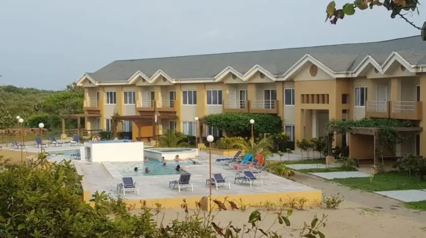 Villas and pool at Trujillo Beach Eco Development