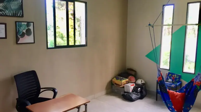 Oficina con hamaca en la casa de Marcala, La Paz