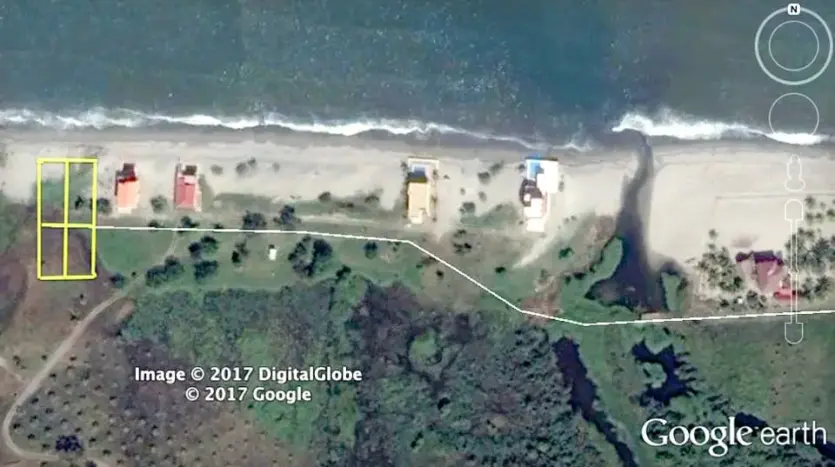 Ubicación de los 4 lotes en La Ceiba Beach Club