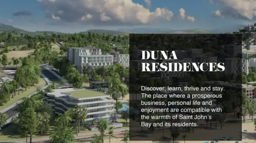 Duna Residences overview in St. John's Bay, Roatan