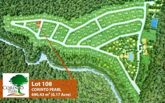 Lote de 690 m² (#108) en Corinto Pearl Development