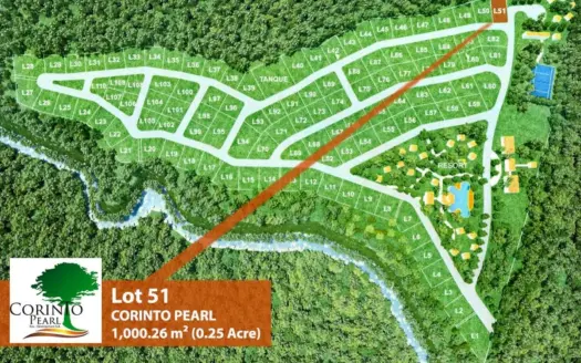 Lote de 1000 m² (#51) en Corinto Pearl Development, La Ceiba