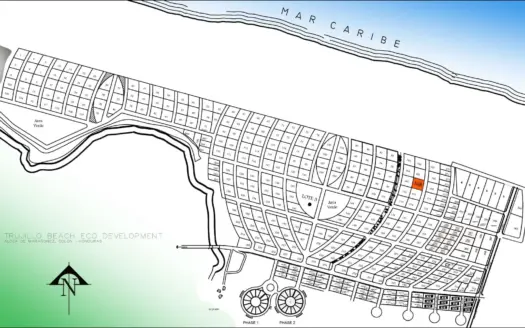 1,000 m² Lot (#168) in Trujillo Beach Eco Development
