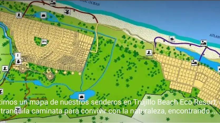 Mapa de Trujillo Beach Eco-Development