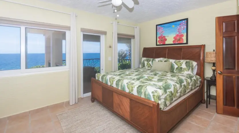 Guest bedroom with ocean view